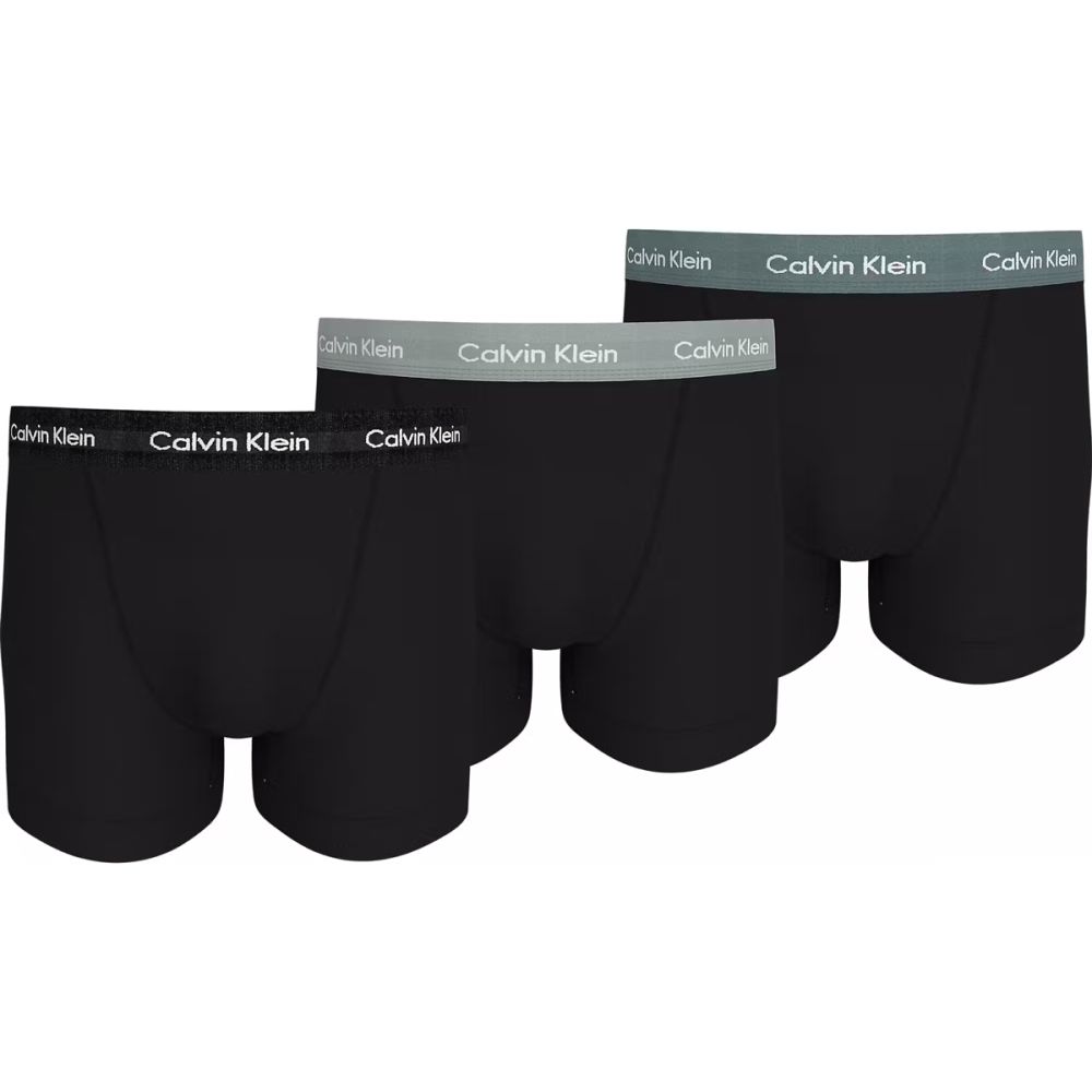 Calvin Klein Ondergoed BIG Trunk Cotton Stretch Zwart Grijs Wit 32Y