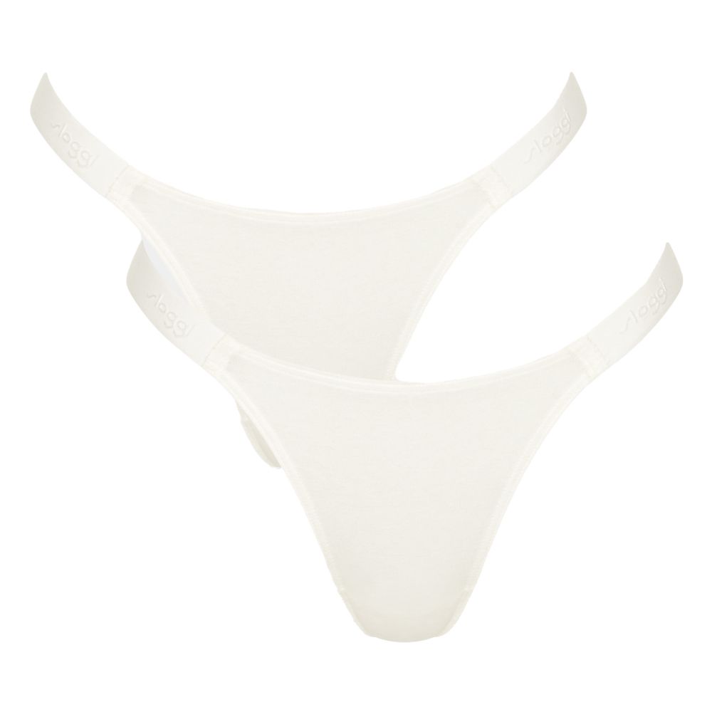 Sloggi Dames GO Casual Tiny Tanga Ivoor 2pack