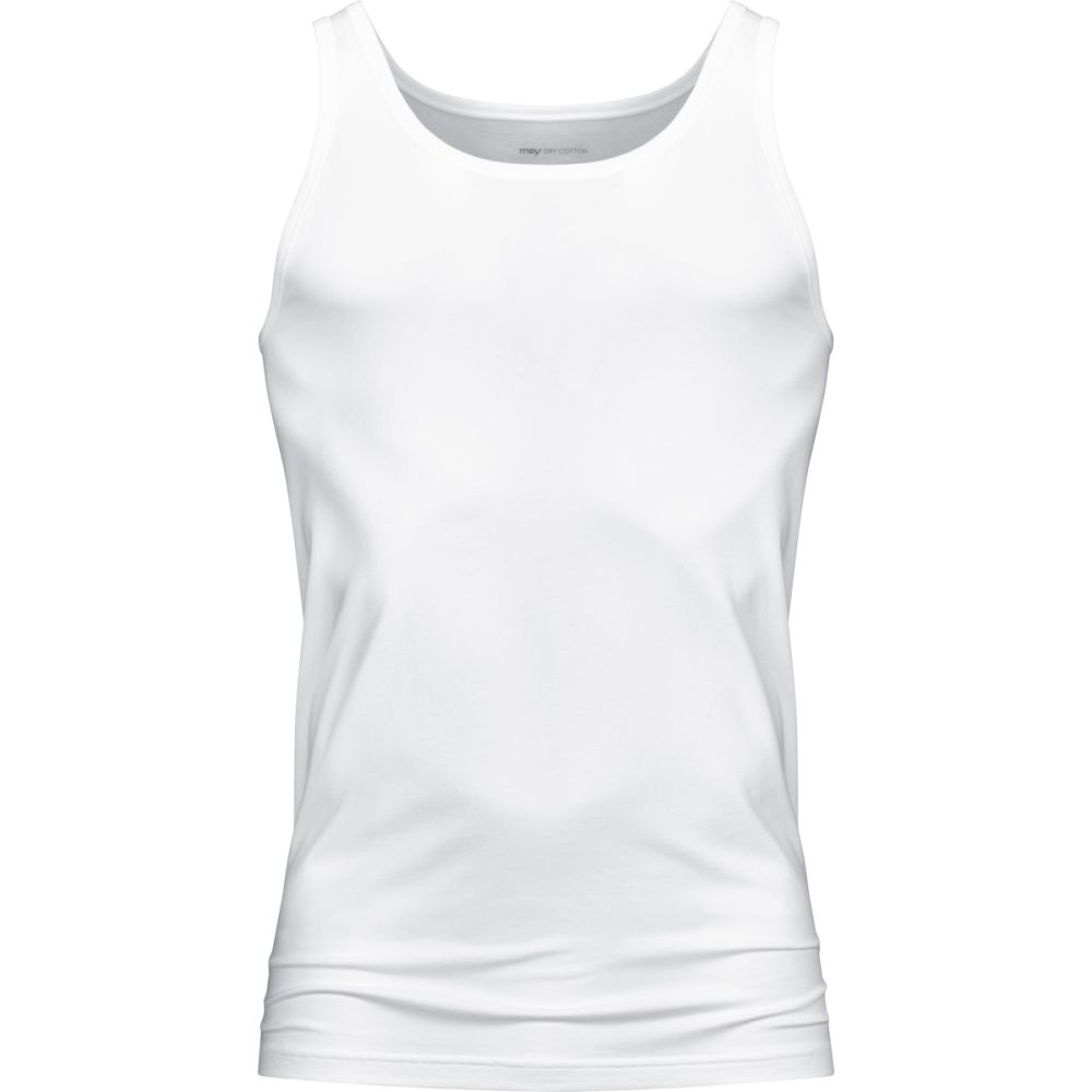 MEY Heren Tanktop Wit Dry Cotton 46000