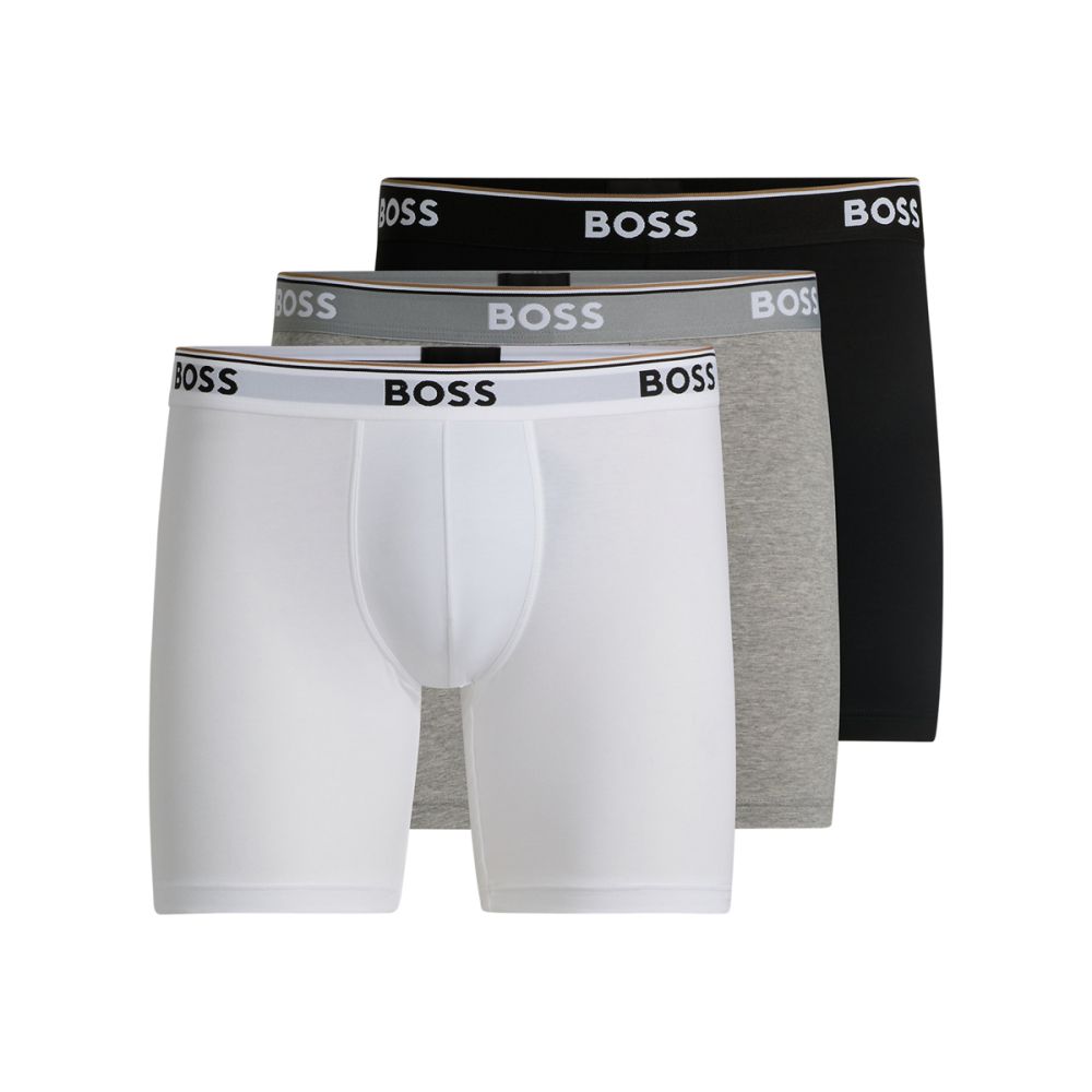Hugo Boss Heren Boxershort Long 3Pack Power Mix