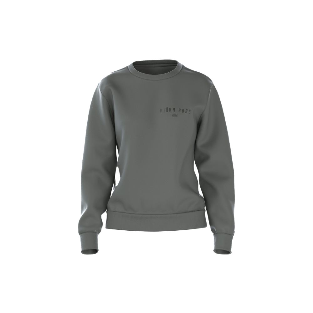 Bjorn Borg Dames BB CREW trui LOGO 1ST Castor Grey GY012