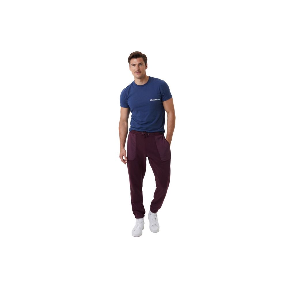 Bjorn Borg Heren Sthml Sweat Pants Lounge Broek Winetasting Red RD006