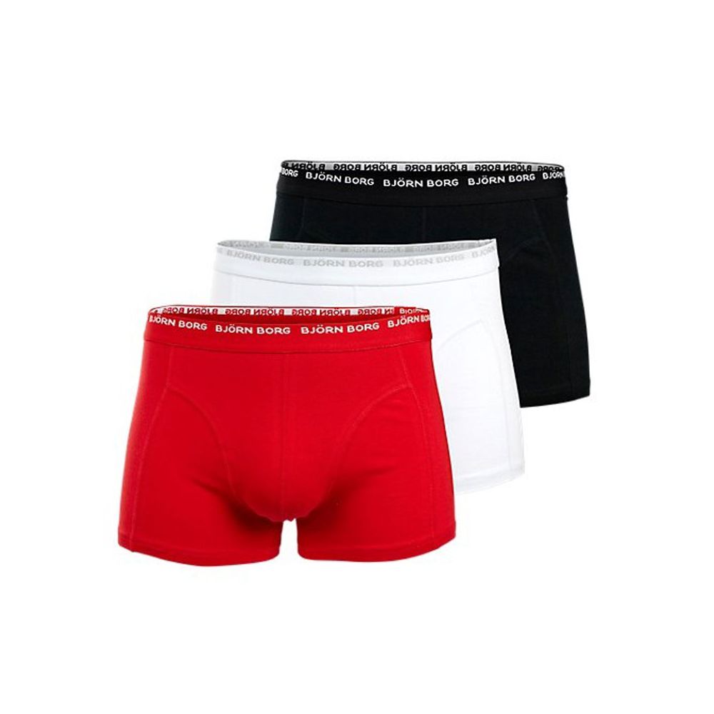 Bjorn Borg Short Shorts 3Pack 3 To Go Black white red