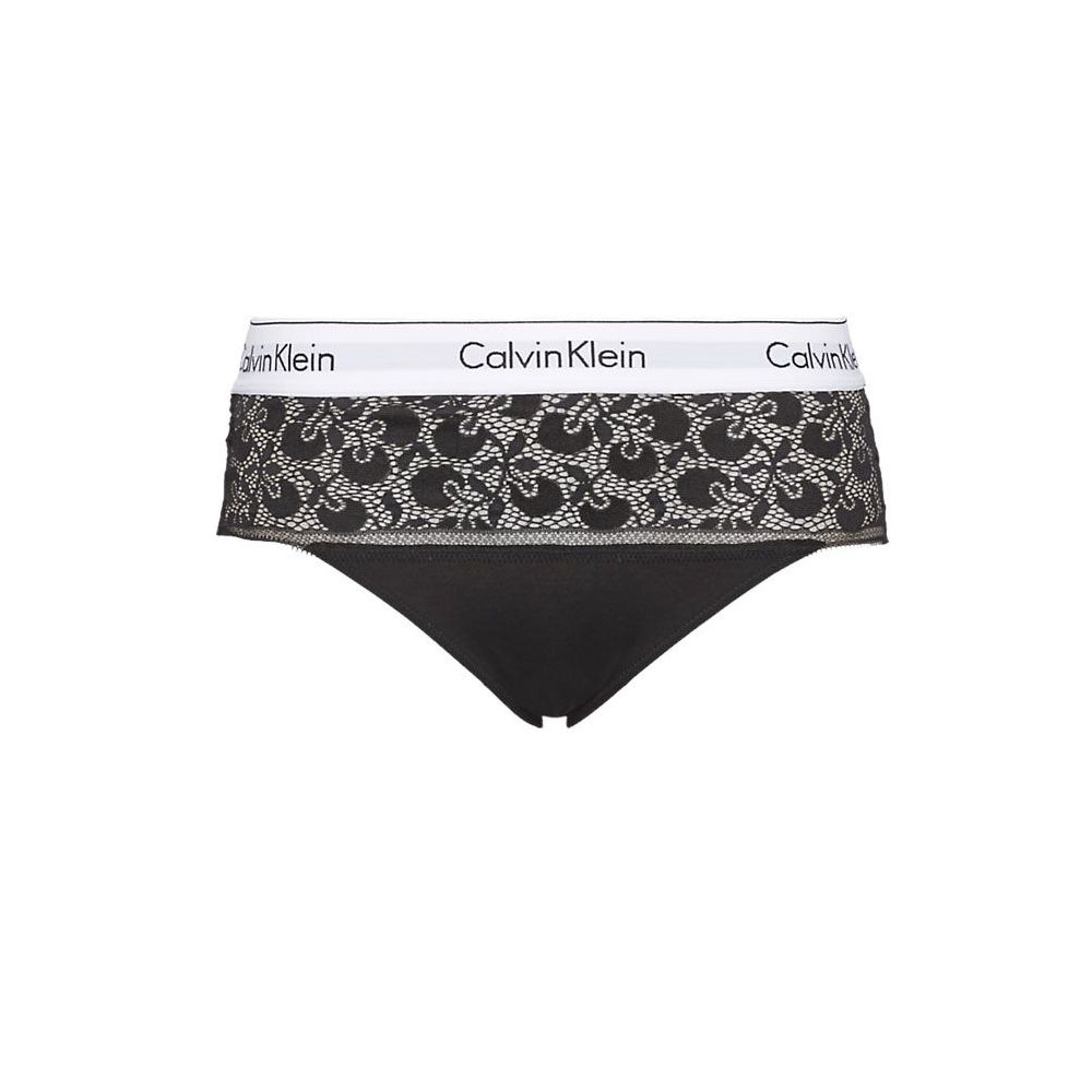 Calvin Klein dames Modern Cotton High Waist bikini kant zwart