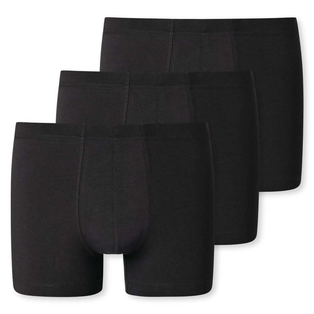SCHIESSER Short 95/5 Organic 3Pack Zwart