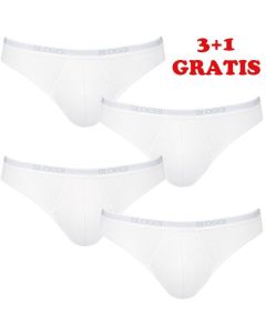 Sloggi Men Basic Mini Wit 4Pack, 3+1 gratis
