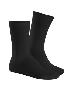 Gino Santi Heren en Dames Relax Cotton Sokken Zwart