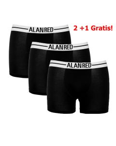 Alan Red Boxershort Lasting Singlepack Black