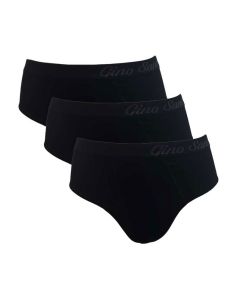 Gino Santi Midi Slip 3 pak Zwart
