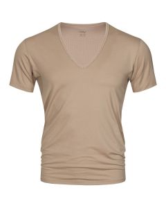 MEY Heren V-neck Nude Dry Cotton Het Eronderhemd Business Shirt 46038