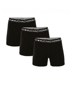 MuchachoMalo Solid 185 Black 3Pack Heren Boxershorts