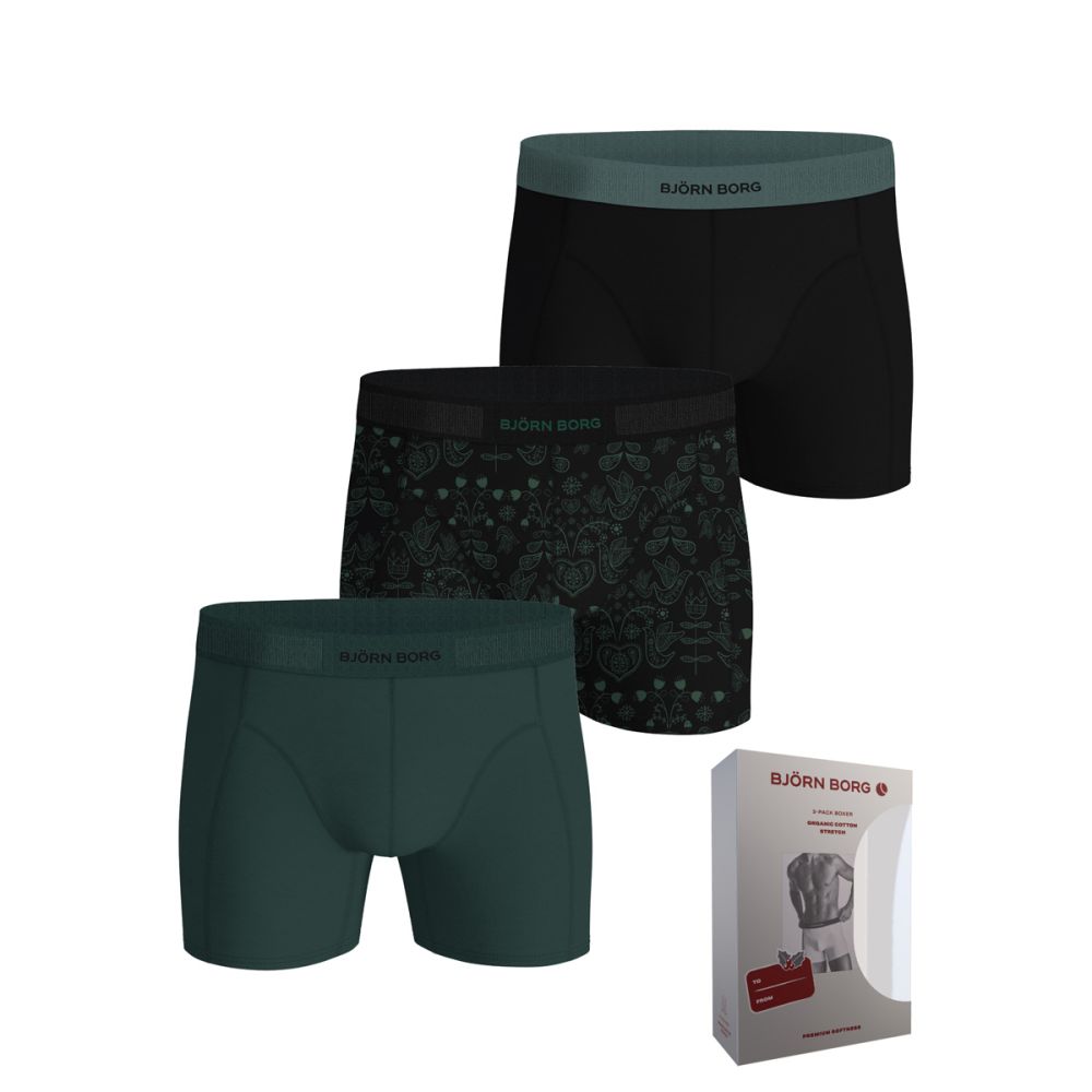 Bjorn Borg Heren Boxershort Organic  Stretch 3pack MP001