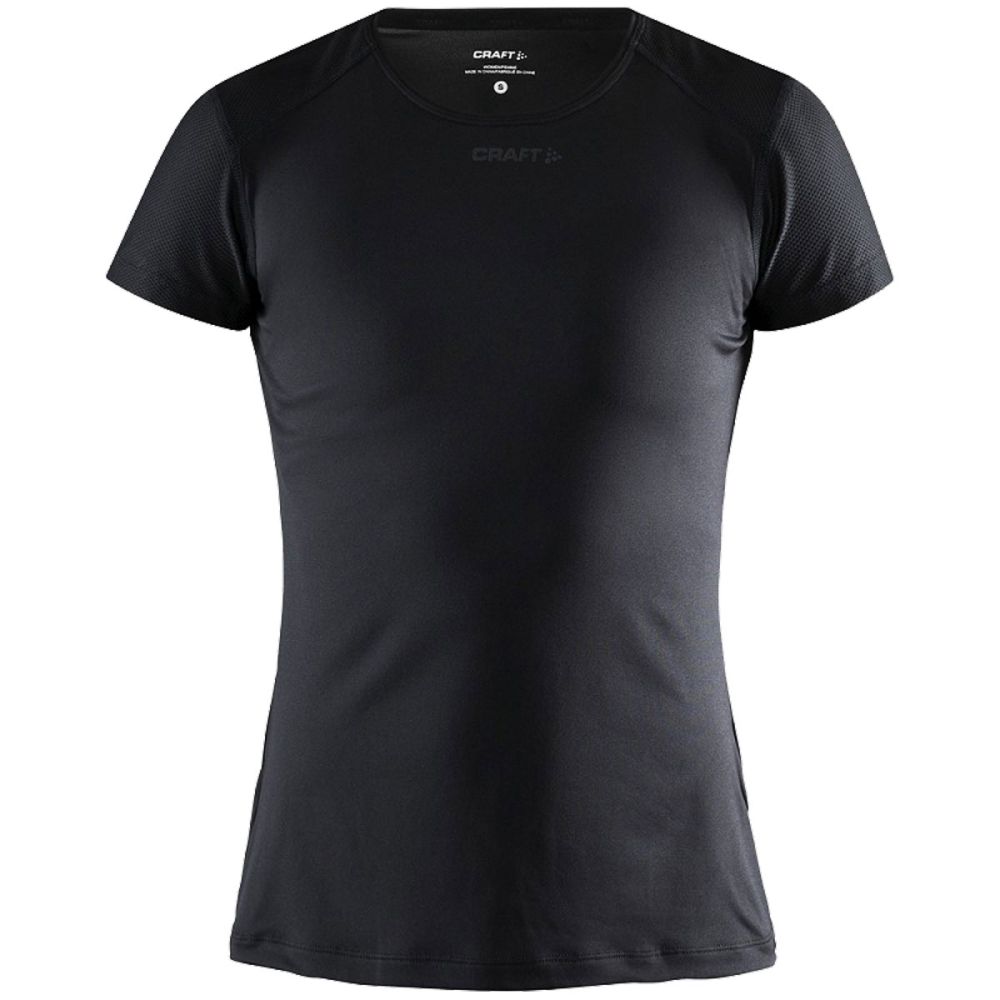 Craft Dames Sport T-Shirt ADV ESSENCE SS Slim Zwart