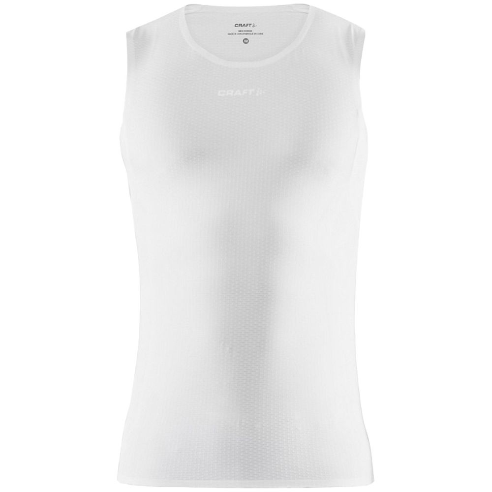 Craft Heren Thermo Mouwloos T-shirt PRO DRY Nanoweight Wit