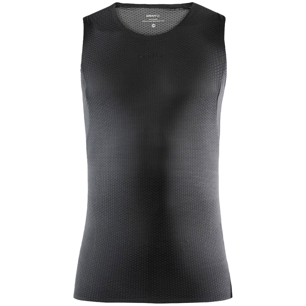 Craft Heren Thermo Mouwloos T-shirt PRO DRY Nanoweight Zwart