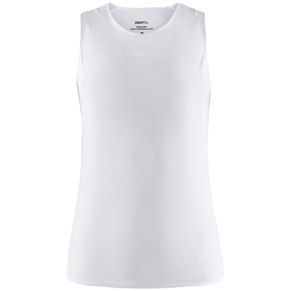 Craft Dames Thermo Mouwloos T-shirt PRO DRY Nanoweight Wit