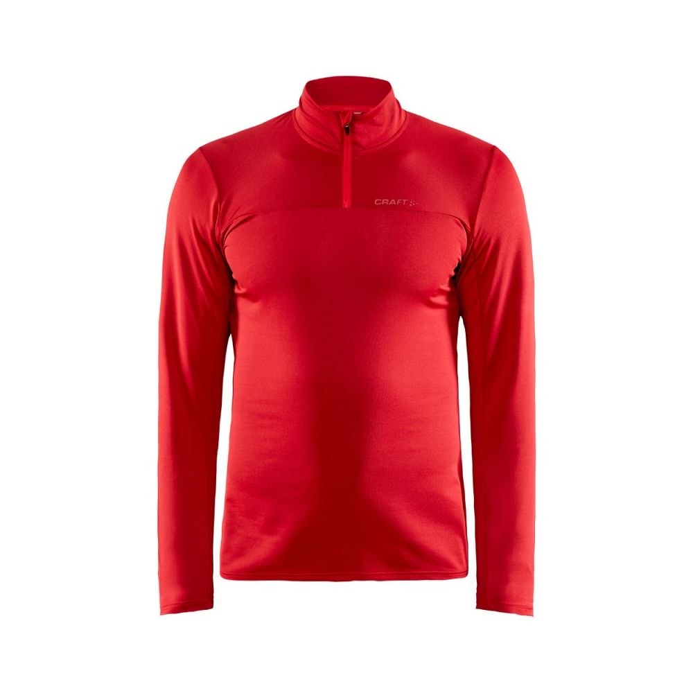 Craft Heren Thermo Fleece Shirt CORE Gain Midlayer Rood