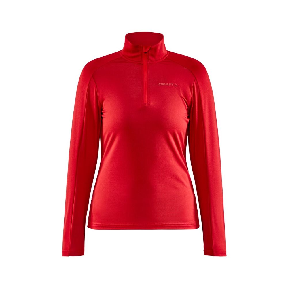 Craft Dames Thermo Fleece Shirt CORE Gain Midlayer Rood