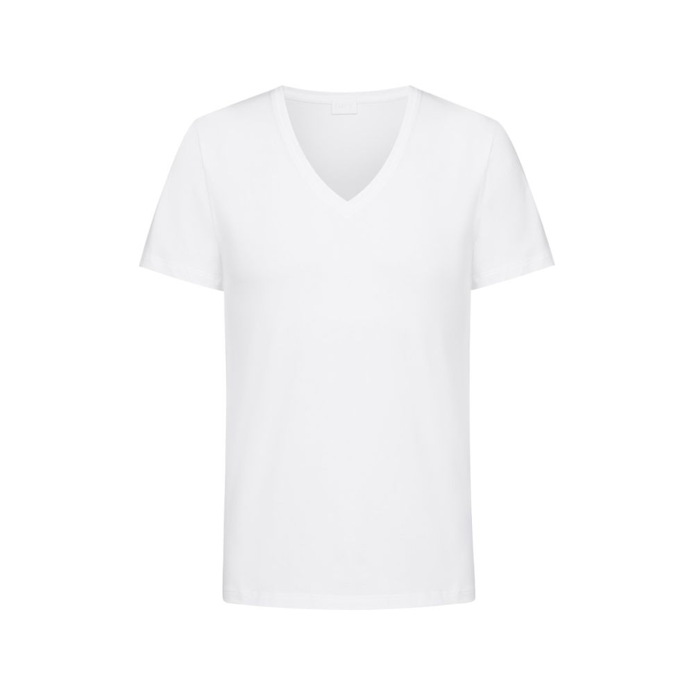 MEY Heren T-shirt V-hals MEY 10 out of 10 Wit 001
