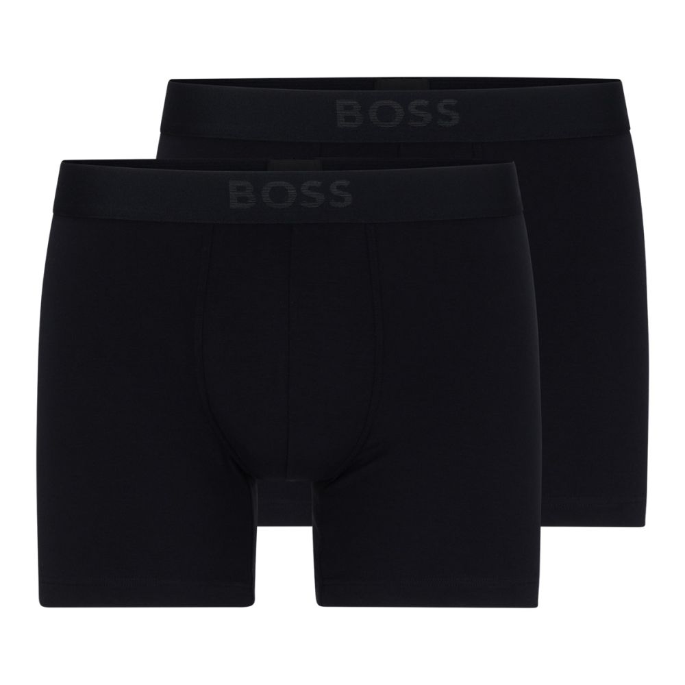 Hugo Boss Heren Boxershorts 2Pack Ultrasoft Zwart