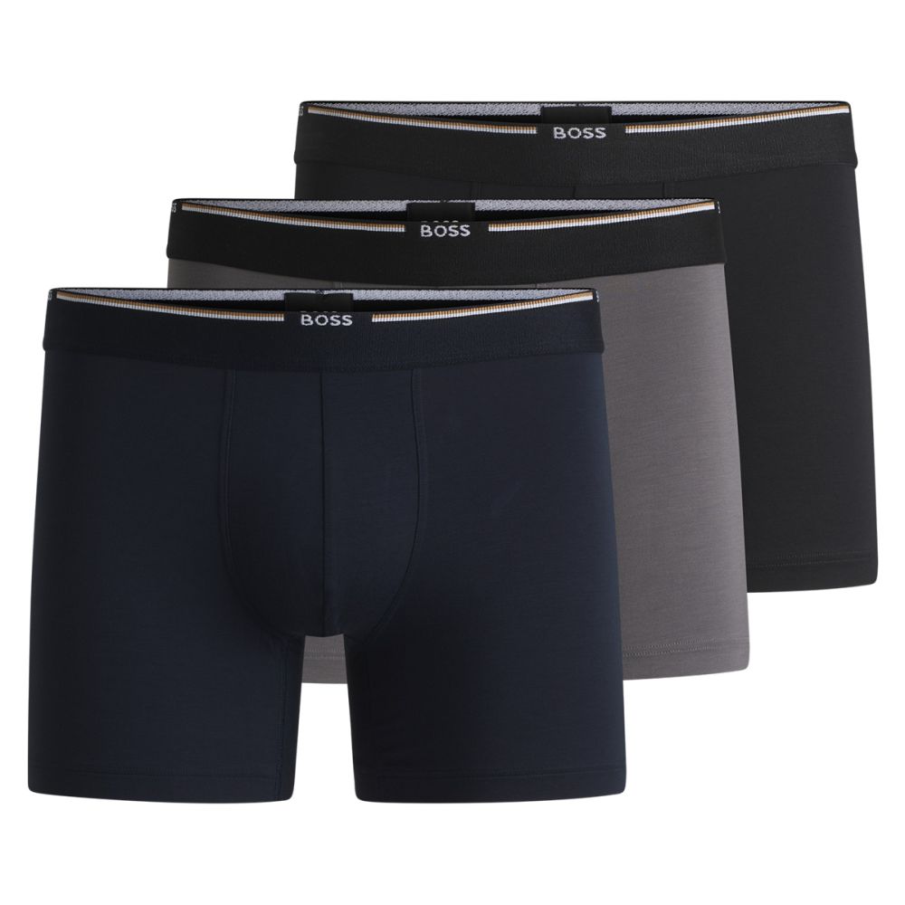 Hugo Boss Boxershorts Bamboo 3Pack Zwart
