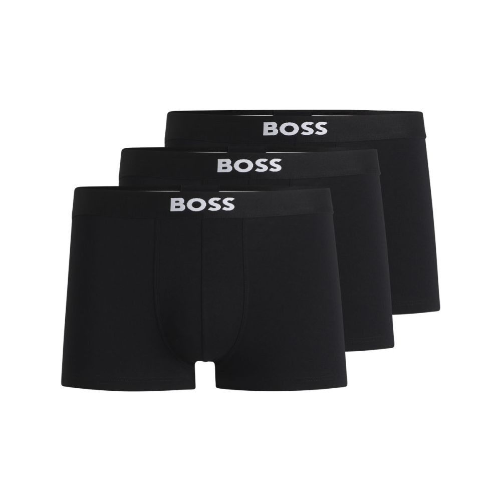 Hugo Boss Heren Trunk BOSS One 3Pack Zwart