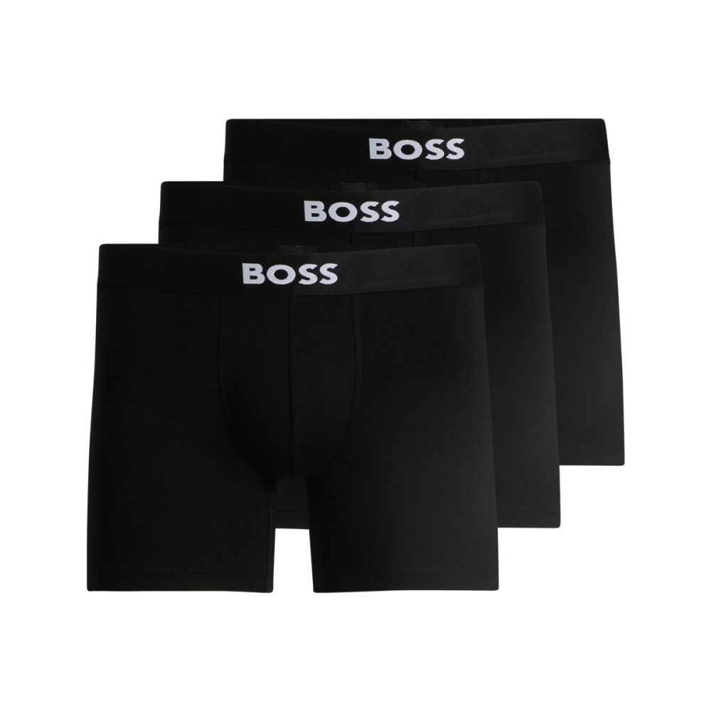 Hugo Boss Heren Boxer Briefs BOSS One 3Pack Zwart