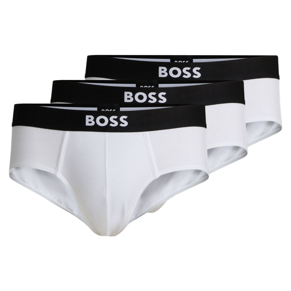 Hugo Boss Heren Hipster Slip BOSS One 3Pack Wit