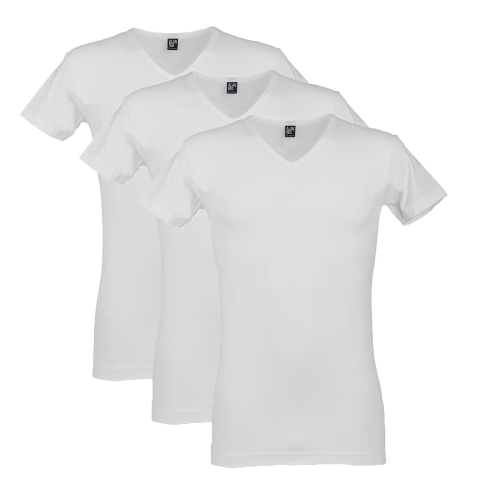Alan Red V-Shirt Oklahoma 3Pack Wit