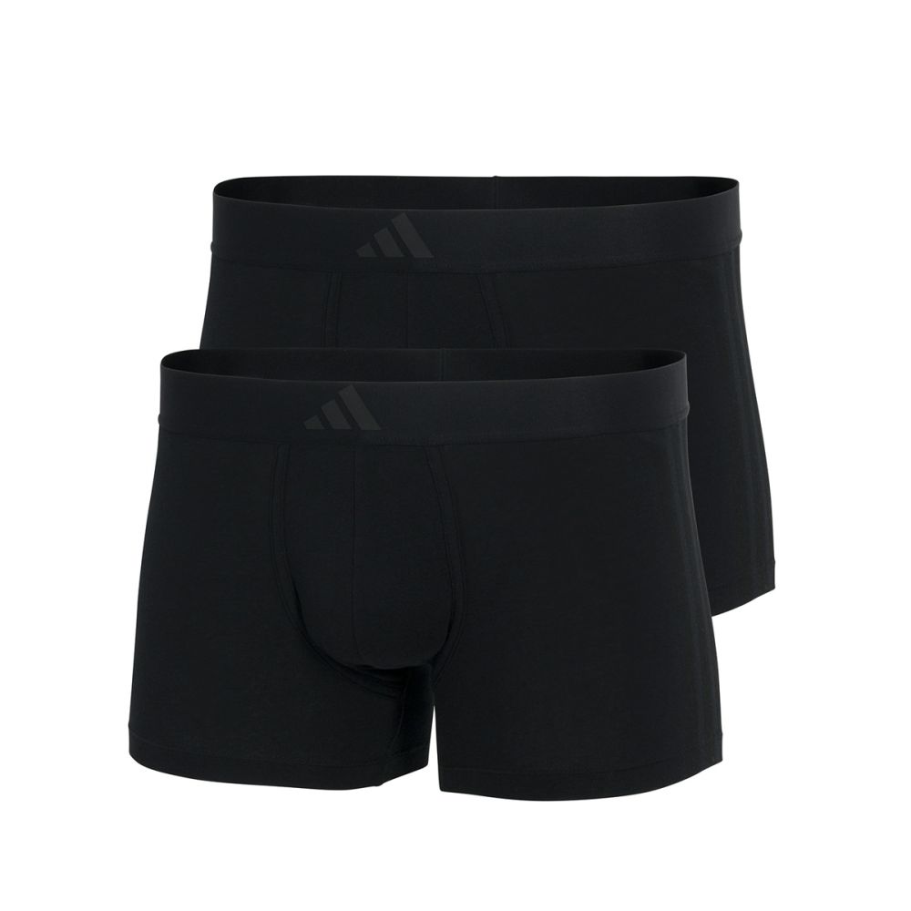 Adidas Heren Short Active Flex Cotton 3 Stripes 2pack Zwart