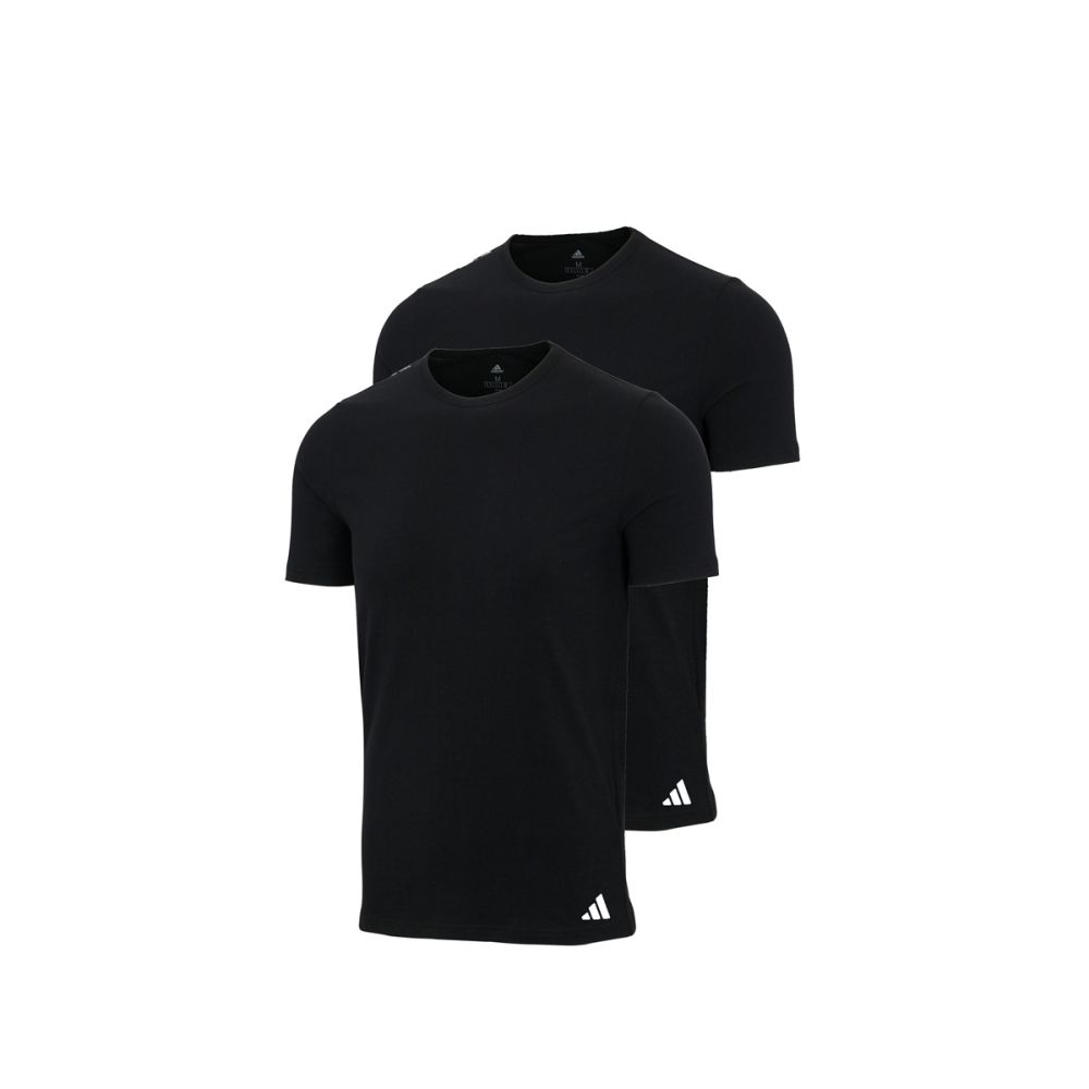 Adidas Heren T-Shirt Flex Cotton 2pack Zwart