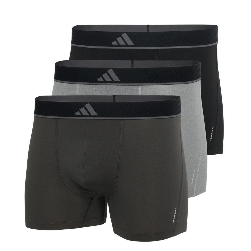 Adidas Heren Short Active Micro Flex 3pack Zwart Wit Grijs