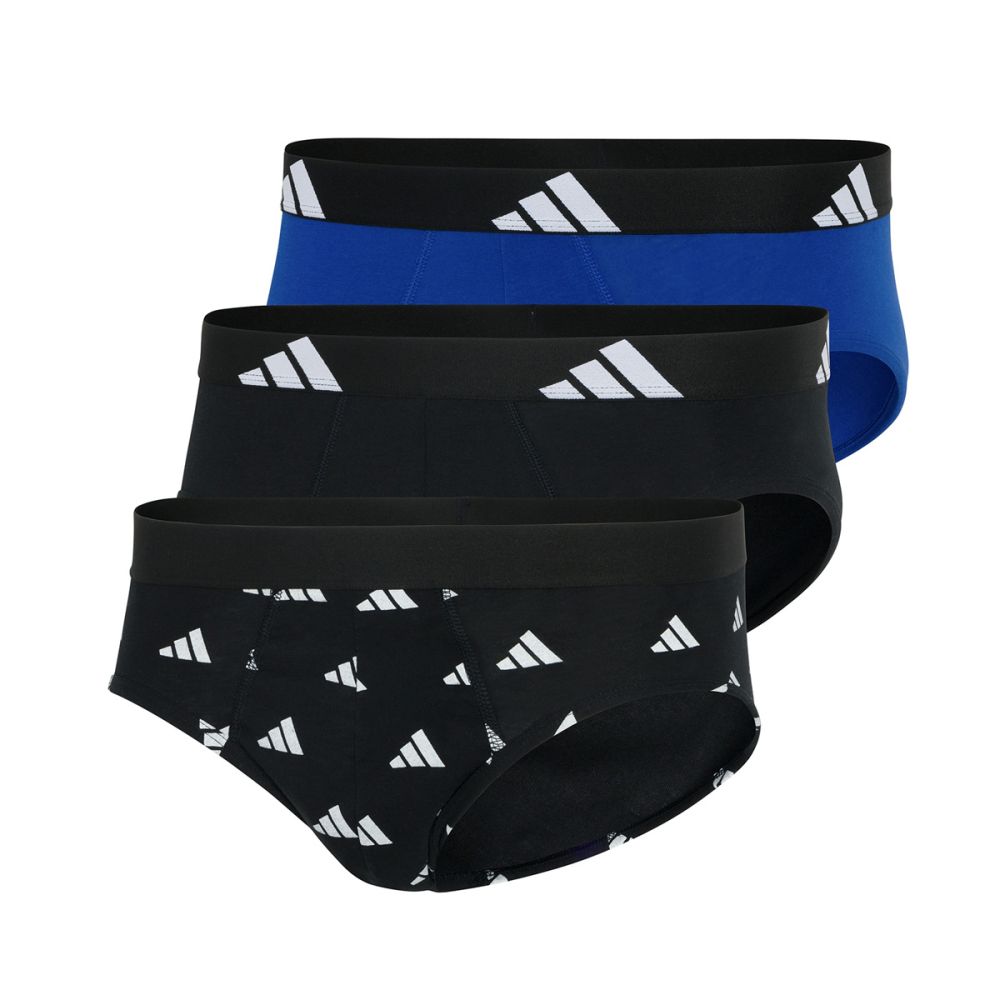 Adidas Heren Slip Active Flex Cotton 3pack Logo Mix