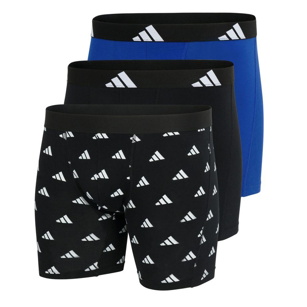 Adidas Heren Boxer brief Flex Cotton 3Pack Logo Mix