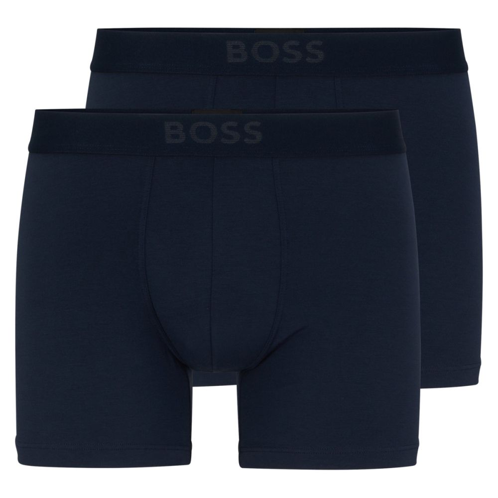 Hugo Boss Heren Boxershorts 2Pack Ultrasoft Dark Blue