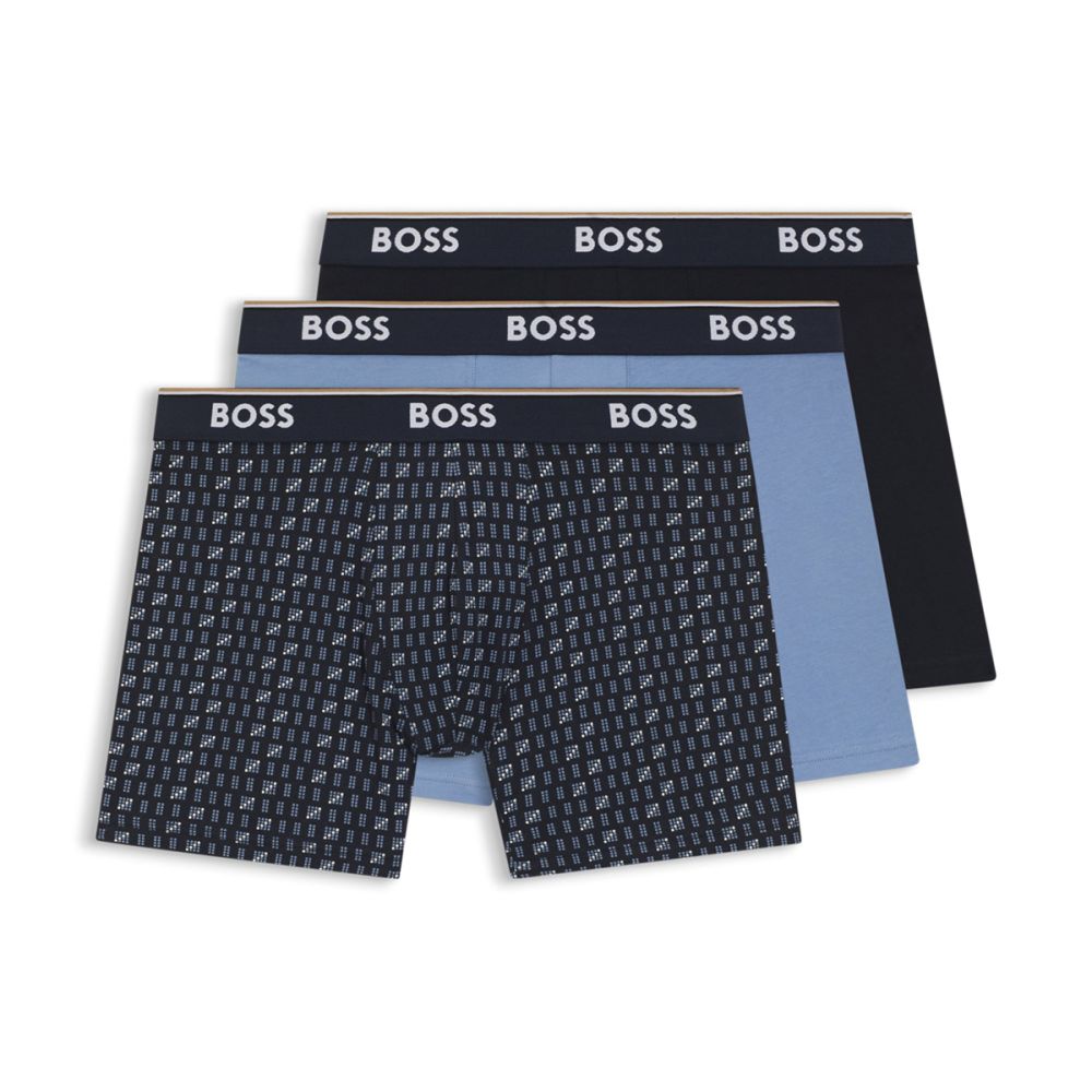 Hugo Boss Heren Boxershort 3Pack Power Blauw