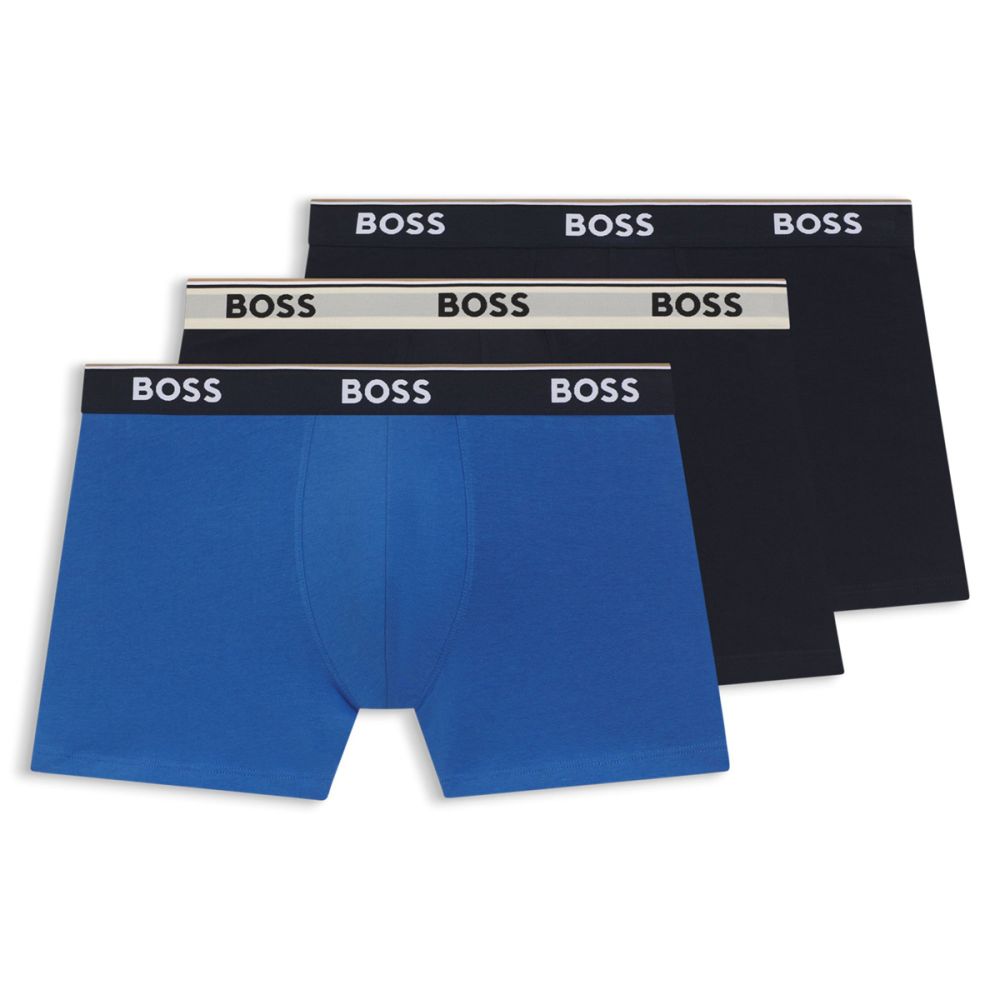 Hugo Boss Heren Boxershort 3Pack Power Blauw 460