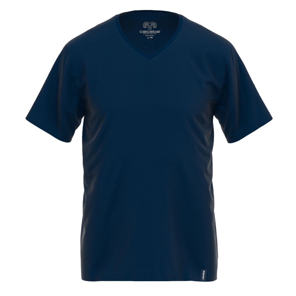 CECEBA Heren T-shirt Korte Mouw Sapporo Zwart