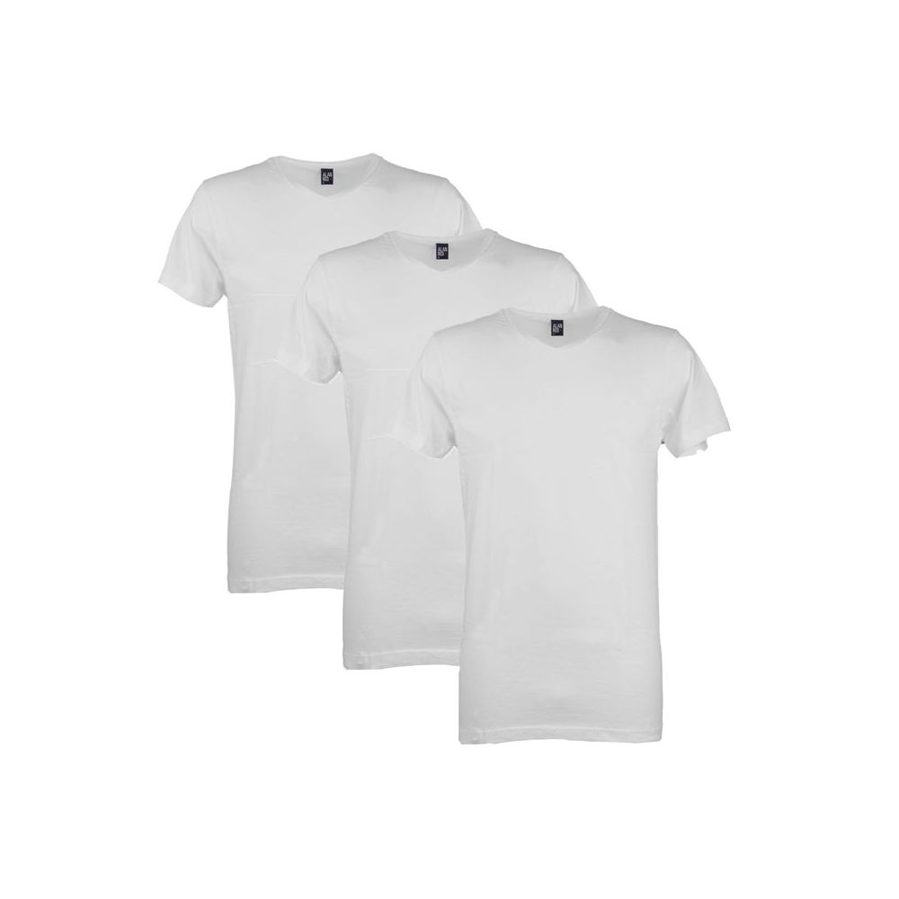 Alan Red V-Shirt West Virginia 3Pack Wit