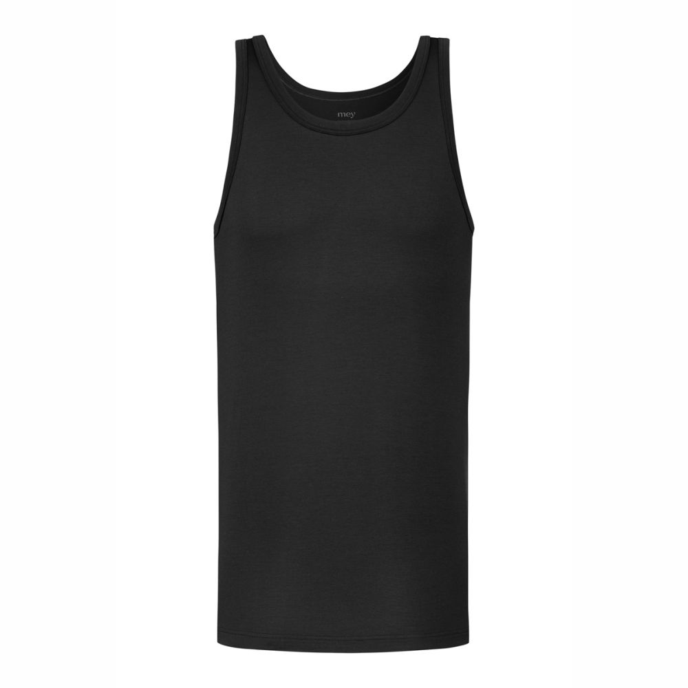 MEY Heren Athletic Shirt Iconic Modal Zwart 2110020