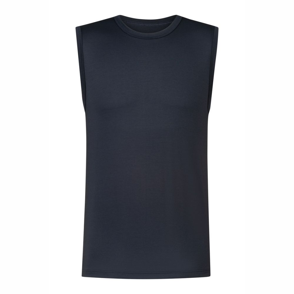 MEY Heren Hemd Muskelshirt Iconic Modal Marine 2110021