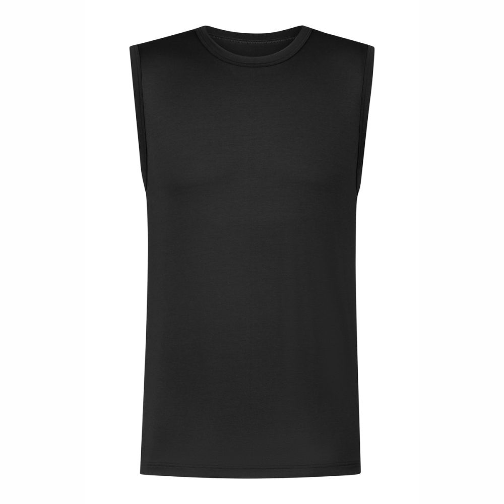 MEY Heren Hemd Muskelshirt Iconic Modal Zwart 2110021
