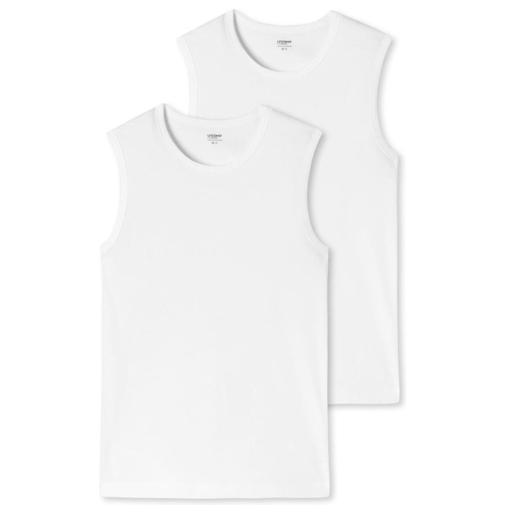 SCHIESSER Uncover Heren Tanktop 2Pack Wit
