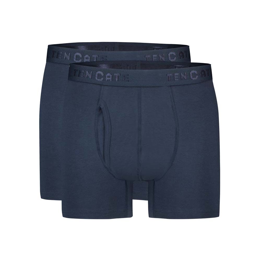 Ten Cate Heren Basics Classic Shorts Cotton Stretch 2Pack Navy