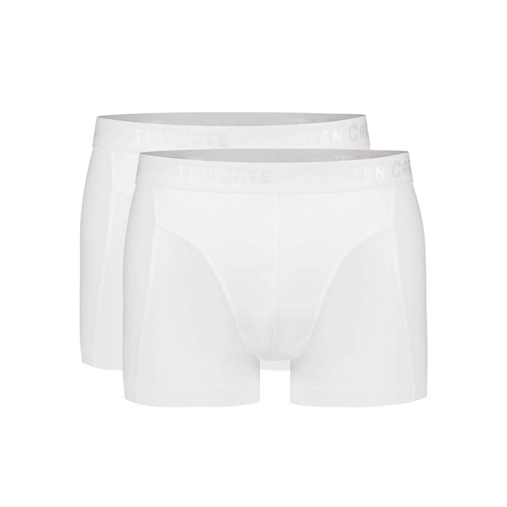 Ten Cate Heren Basics Shorty Cotton Stretch 2Pack Wit