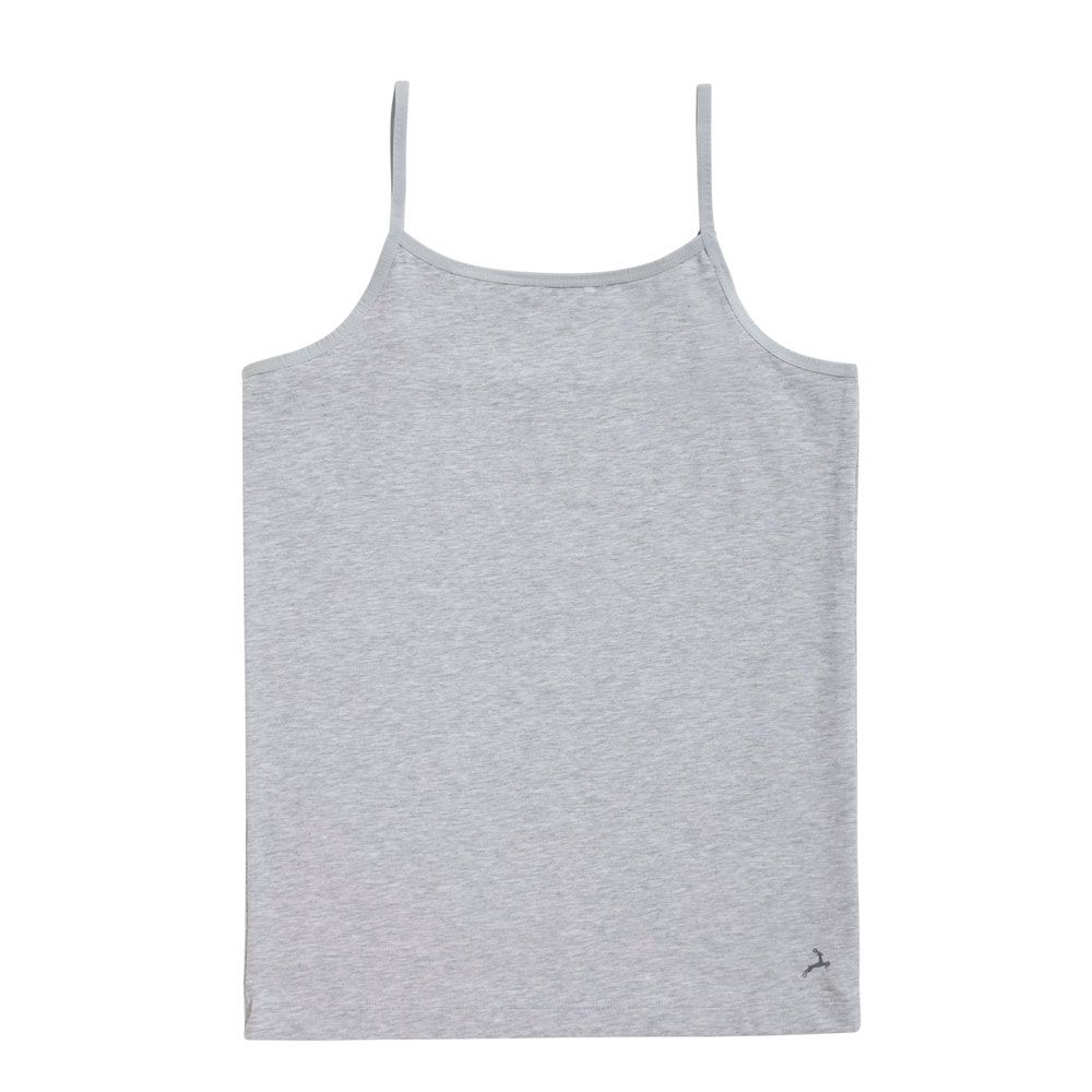 Ten Cate Meisjes Spaghetti Hemd Cotton Stretch Light Grey Melee