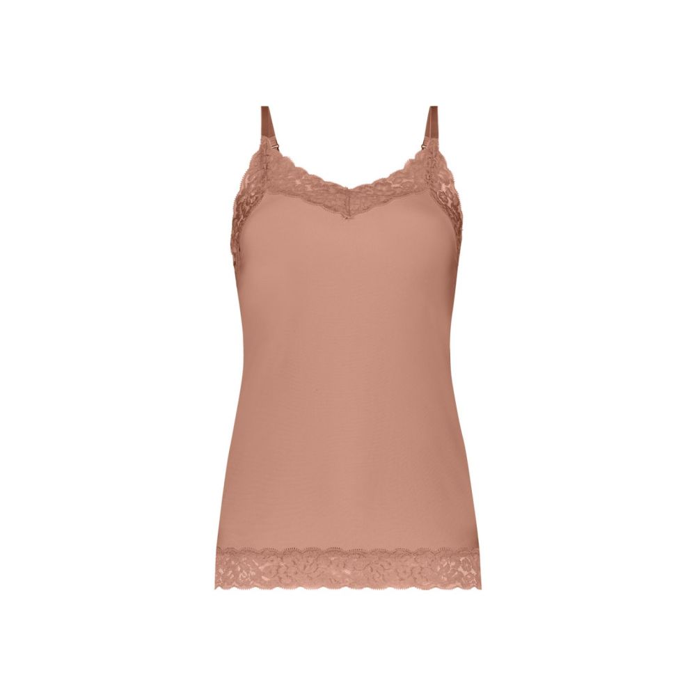 Ten Cate Secrets Spaghetti Top Lace Pink Nut
