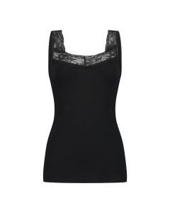 Ten Cate Dames Basics Singlet Lace Hemd Zwart