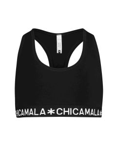 ChicaMala BASIC Racerback Top Zwart Meisjes Ondergoed
