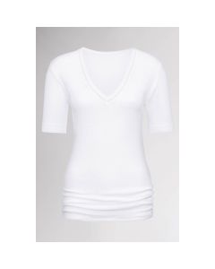 MEY Dames Classic 2000 Shirt Korte Mouwen Wit Shirt 26400